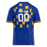 Custom Team Design Blue & Yellow Colors Design Sports Football Jersey FT00LAC042012