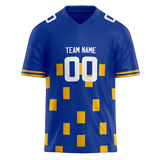 Custom Team Design Blue & Yellow Colors Design Sports Football Jersey FT00LAC042012