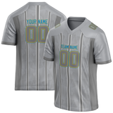 Custom Team Design Silver & Gray Colors Design Sports Football Jersey FT00LAC050403