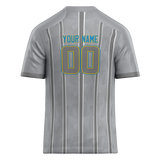 Custom Team Design Silver & Gray Colors Design Sports Football Jersey FT00LAC070403