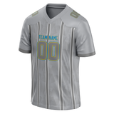 Custom Team Design Silver & Gray Colors Design Sports Football Jersey FT00LAC070403