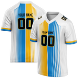 Custom Team Design White & Gold Colors Design Sports Football Jersey FT00LAC100213