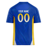 Custom Team Design Blue & Royal Blue Colors Design Sports Football Jersey FT00LAR012019