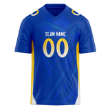 Custom Team Design Blue & Royal Blue Colors Design Sports Football Jersey FT00LAR012019