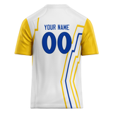 Custom Team Design White & Yellow Colors Design Sports Football Jersey FT00LAR020212