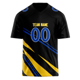 Custom Team Design Black & Yellow Colors Design Sports Football Jersey FT00LAR060112