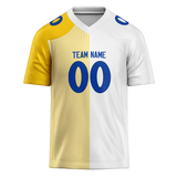 Custom Team Design White & Yellow Colors Design Sports Football Jersey FT00LAR090212