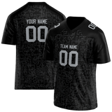 Custom Team Design Black & Silver Colors Design Sports Football Jersey FT00LVR010104