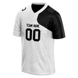 Custom Team Design White & Black Colors Design Sports Football Jersey FT00LVR020201