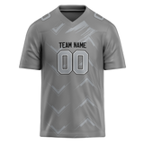 Custom Team Design Gray & Silver Colors Design Sports Football Jersey FT00LVR050304