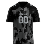 Custom Team Design Black & Gray Colors Design Sports Football Jersey FT00LVR060103