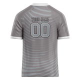 Custom Team Design Gray & Silver Colors Design Sports Football Jersey FT00LVR070304