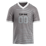 Custom Team Design Gray & Silver Colors Design Sports Football Jersey FT00LVR070304