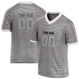 Custom Team Design Gray & Silver Colors Design Sports Football Jersey FT00LVR070304