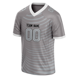 Custom Team Design Gray & Silver Colors Design Sports Football Jersey FT00LVR070304