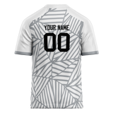 Custom Team Design White & Gray Colors Design Sports Football Jersey FT00LVR080203