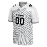 Custom Team Design White & Gray Colors Design Sports Football Jersey FT00LVR080203