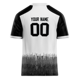 Custom Team Design White & Black Colors Design Sports Football Jersey FT00LVR090201