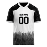 Custom Team Design White & Black Colors Design Sports Football Jersey FT00LVR090201