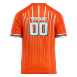 Custom Team Design Orange & Cream Colors Design Sports Football Jersey FT00MD031005
