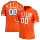 Custom Team Design Orange & Cream Colors Design Sports Football Jersey