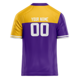 Custom Team Design Purple & Yellow Colors Design Sports Football Jersey FT00MV012312