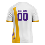 Custom Team Design White & Yellow Colors Design Sports Football Jersey FT00MV020212