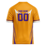 Custom Team Design Yellow & Purple Colors Design Sports Football Jersey FT00MV041223