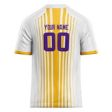 Custom Team Design White & Gold Colors Design Sports Football Jersey FT00MV060213