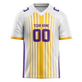 Custom Team Design White & Gold Colors Design Sports Football Jersey FT00MV060213