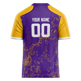 Custom Team Design Purple & Gold Colors Design Sports Football Jersey FT00MV072313