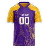 Custom Team Design Purple & Gold Colors Design Sports Football Jersey FT00MV072313