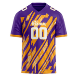 Custom Team Design Purple & Gold Colors Design Sports Football Jersey FT00MV082313