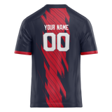 Custom Team Design Navy Blue & Red Colors Design Sports Football Jersey FT00NEP011809