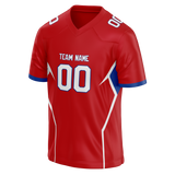 Custom Team Design Red & Blue Colors Design Sports Football Jersey FT00NEP020920