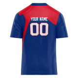 Custom Team Design Blue & Red Colors Design Sports Football Jersey FT00NEP042009