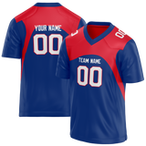 Custom Team Design Blue & Red Colors Design Sports Football Jersey