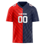 Custom Team Design Navy Blue & Red Colors Design Sports Football Jersey FT00NEP051809