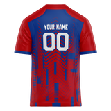 Custom Team Design Red & Royal Blue Colors Design Sports Football Jersey FT00NEP060919