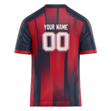 Custom Team Design Navy Blue & Red Colors Design Sports Football Jersey FT00NEP071809