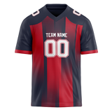 Custom Team Design Navy Blue & Red Colors Design Sports Football Jersey FT00NEP071809