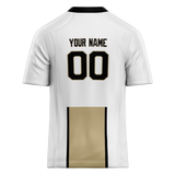 Custom Team Design White & Cream Colors Design Sports Football Jersey FT00NOS020205