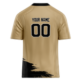 Custom Team Design Cream & Black Colors Design Sports Football Jersey FT00NOS040501