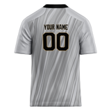 Custom Team Design Silver & Gray Colors Design Sports Football Jersey FT00NOS050403