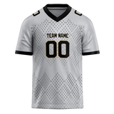 Custom Team Design Silver & Gray Colors Design Sports Football Jersey FT00NOS070403