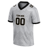 Custom Team Design Silver & Gray Colors Design Sports Football Jersey FT00NOS070403