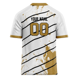 Custom Team Design White & Cream Colors Design Sports Football Jersey FT00NOS090205