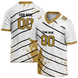 Custom Team Design White & Cream Colors Design Sports Football Jersey FT00NOS090205