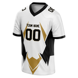 Custom Team Design White & Black Colors Design Sports Football Jersey FT00NOS100201