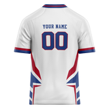 Custom Team Design White & Red Colors Design Sports Football Jersey FT00NYG030209